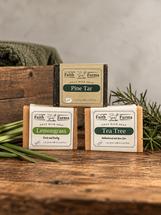 Men's 3 Pack - Faith Farms Goat Milk Soap