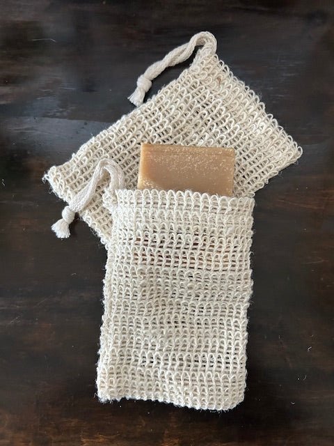Natural sisal soap saver - Faith Farms Goat Milk Soap