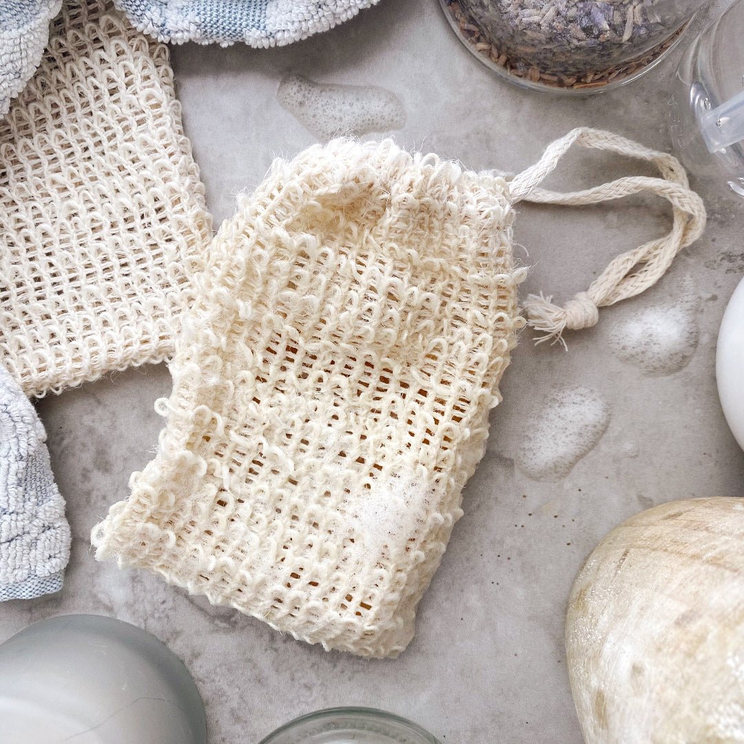 Natural sisal soap saver - Faith Farms Goat Milk Soap