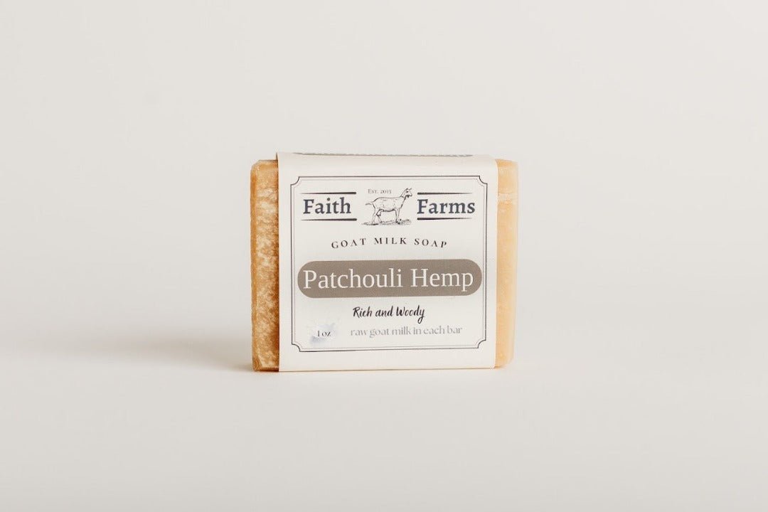 Patchouli Hemp Goat Milk Soap - Faith Farms Goat Milk Soap