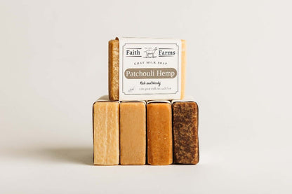 Patchouli Hemp Goat Milk Soap - Faith Farms Goat Milk Soap