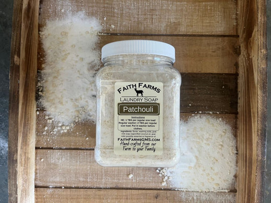 Patchouli Laundry Soap - Faith Farms Goat Milk Soap