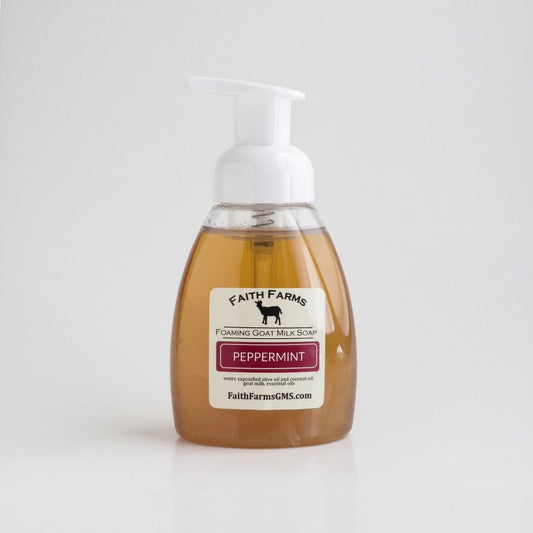Peppermint Foaming Goat Milk Hand Soap - Faith Farms Goat Milk Soap