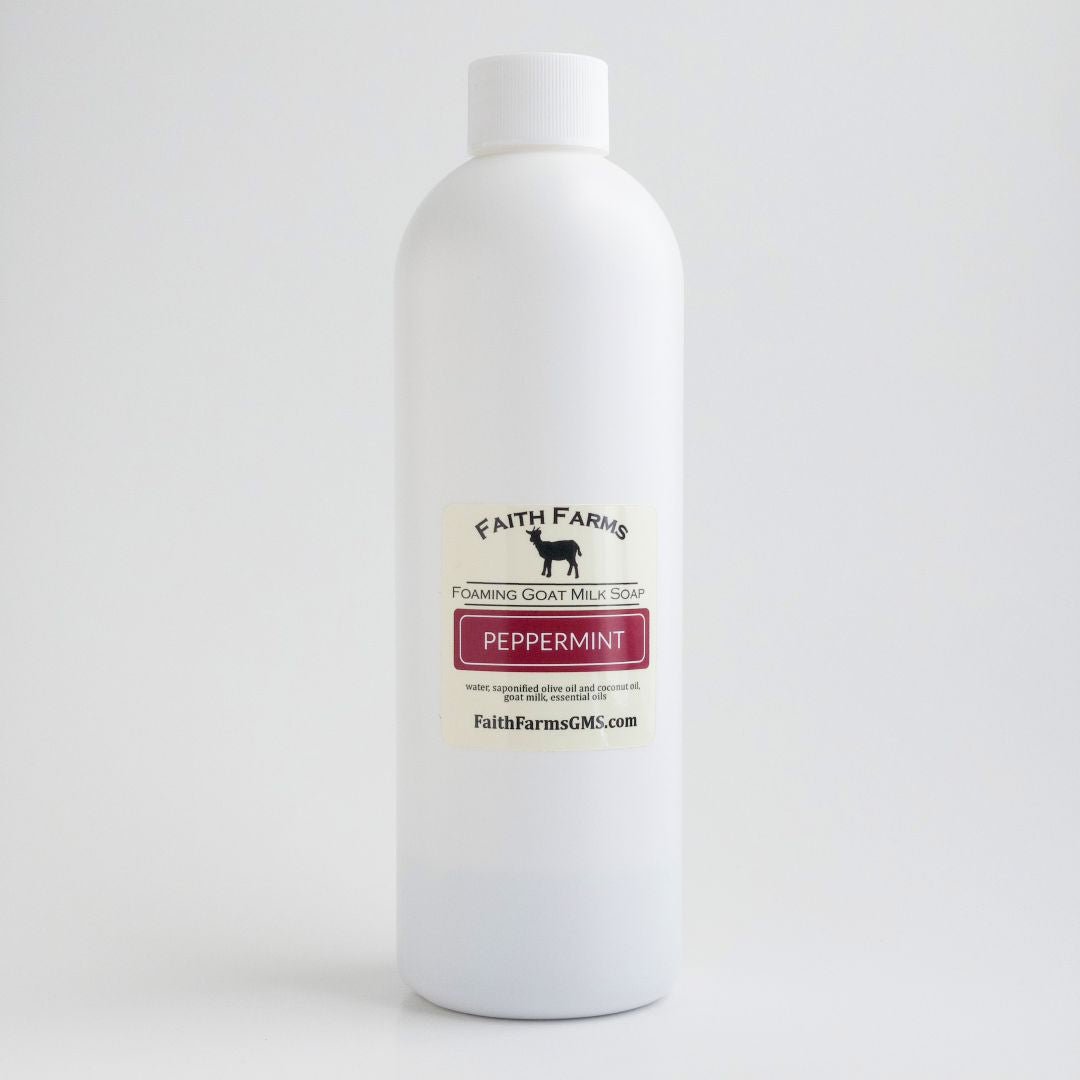 Peppermint Foaming Goat Milk Hand Soap - Faith Farms Goat Milk Soap