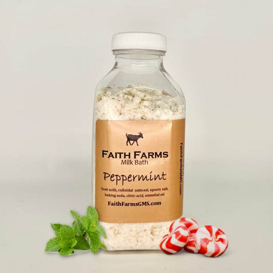 Peppermint Goat Milk Bath - Faith Farms Goat Milk Soap