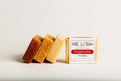 Peppermint Goat Milk Soap - Faith Farms Goat Milk Soap