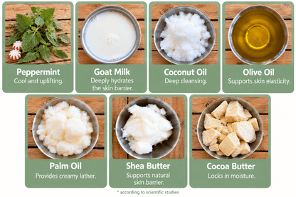 Peppermint Goat Milk Soap - Faith Farms Goat Milk Soap