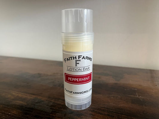 Peppermint Lotion Bar - Faith Farms Goat Milk Soap