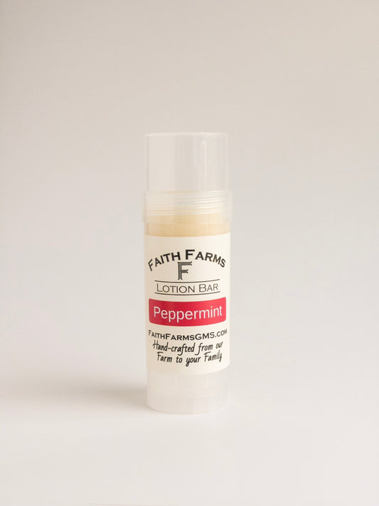 Peppermint Lotion Bar - Faith Farms Goat Milk Soap