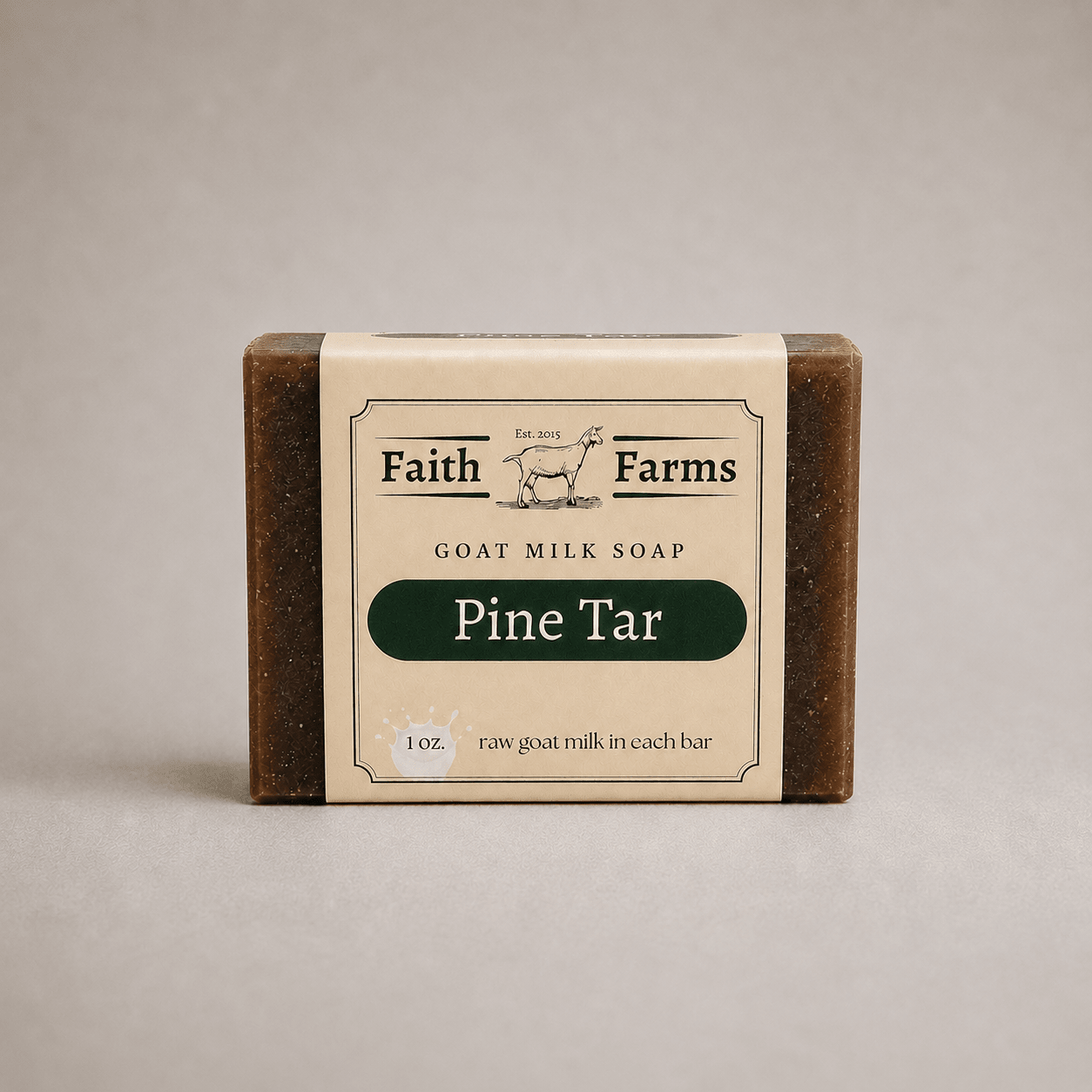 Pine Tar Goat Milk Soap - Faith Farms Goat Milk Soap