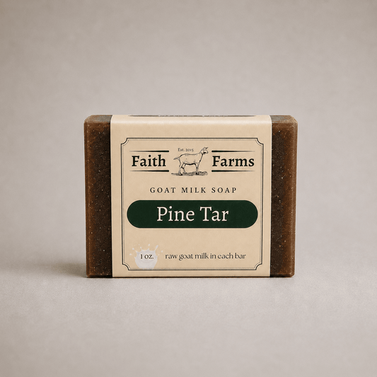 Pine Tar Goat Milk Soap - Faith Farms Goat Milk Soap