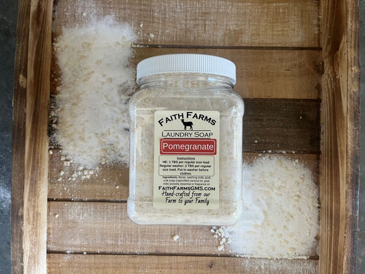 Pomegranate Laundry Soap - Faith Farms Goat Milk Soap