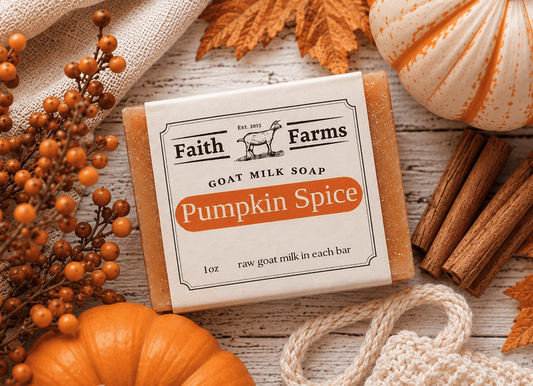 Pumpkin Spice Goat Milk Soap - Faith Farms Goat Milk Soap