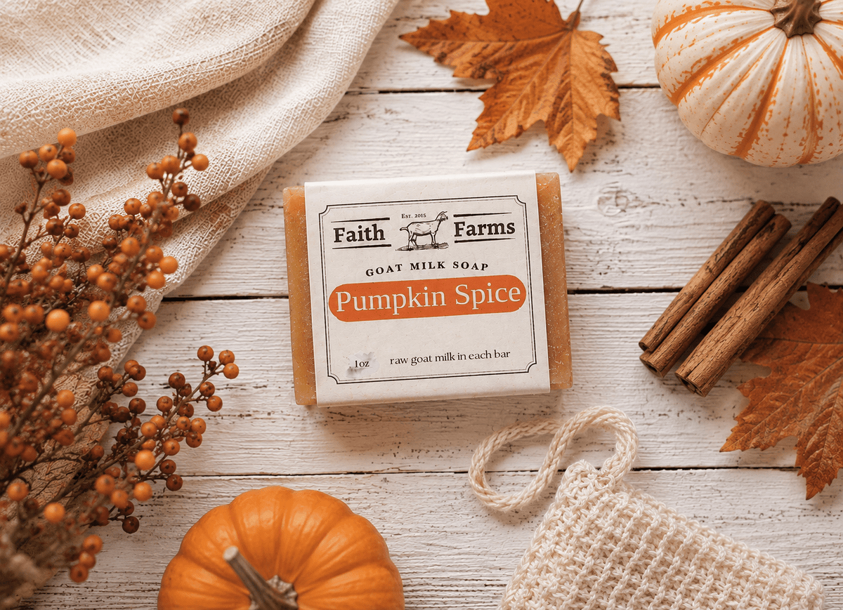 Pumpkin Spice Goat Milk Soap - Faith Farms Goat Milk Soap