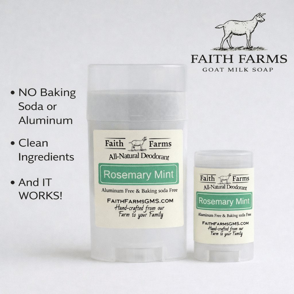 Rosemary Mint Deodorant - Faith Farms Goat Milk Soap
