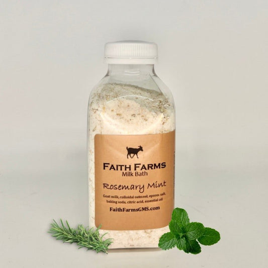 Rosemary Mint Goat Milk Bath - Faith Farms Goat Milk Soap