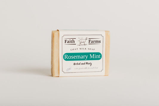Rosemary Mint Goat Milk Soap - Faith Farms Goat Milk Soap
