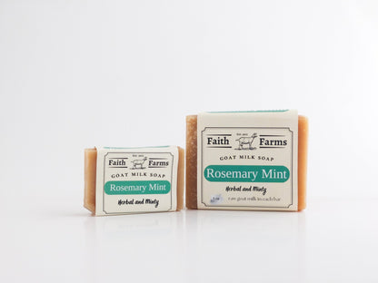 Rosemary Mint Goat Milk Soap - Faith Farms Goat Milk Soap