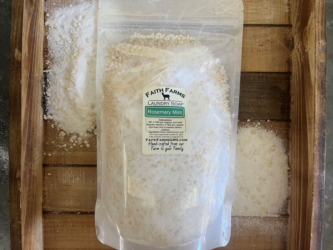 Rosemary Mint Laundry Soap - Faith Farms Goat Milk Soap