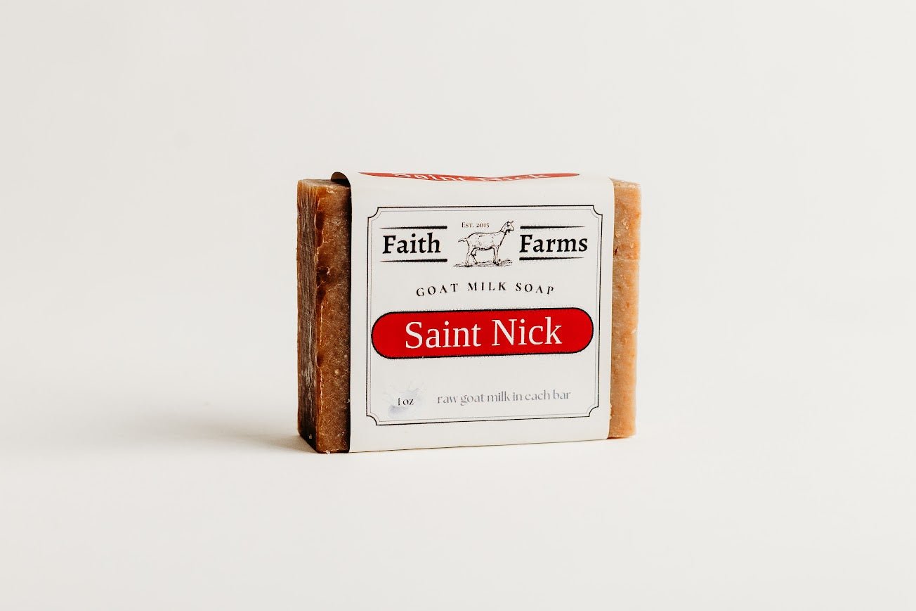 Saint Nick Goat Milk Soap - Faith Farms Goat Milk Soap