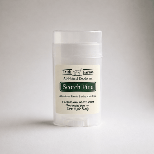 Scotch Pine Deodorant - Faith Farms Goat Milk Soap