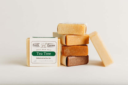 Tea Tree Goat Milk Soap - Faith Farms Goat Milk Soap