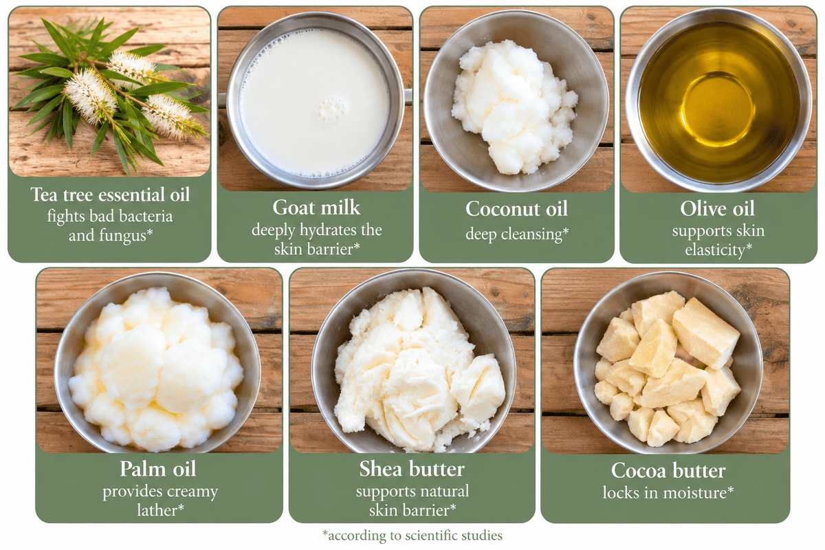 Tea Tree Goat Milk Soap - Faith Farms Goat Milk Soap