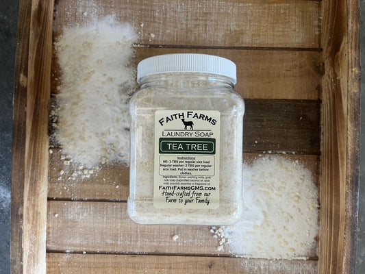Tea Tree Laundry Soap - Faith Farms Goat Milk Soap