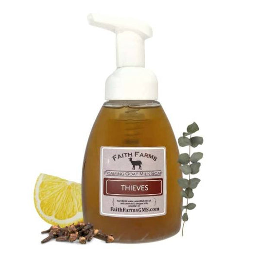 Thieves Blend Foaming Goat Milk Hand Soap - Faith Farms Goat Milk Soap