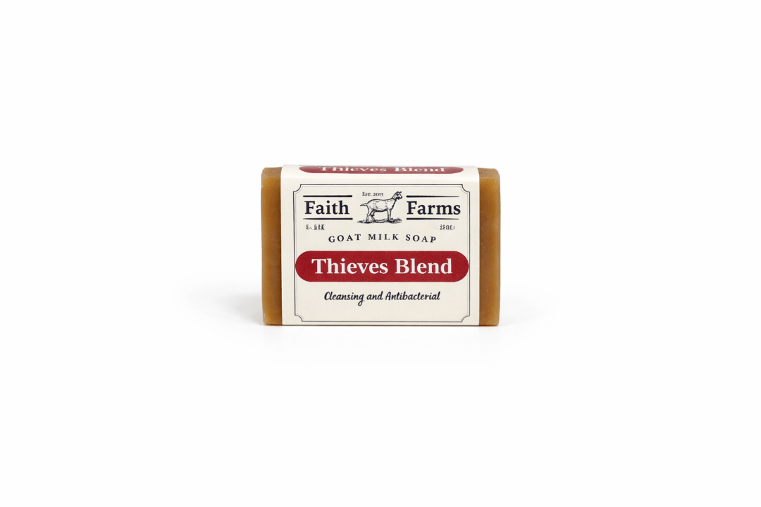 Thieves Blend Goat Milk Soap - Faith Farms Goat Milk Soap