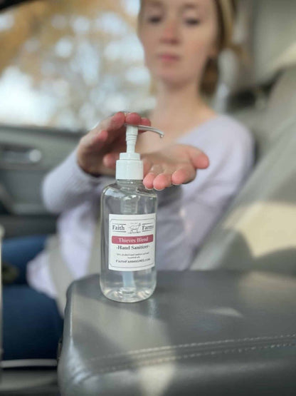 Thieves Blend Hand Sanitizer - Pump - Faith Farms Goat Milk Soap