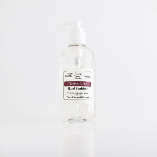 Thieves Blend Hand Sanitizer - Pump - Faith Farms Goat Milk Soap