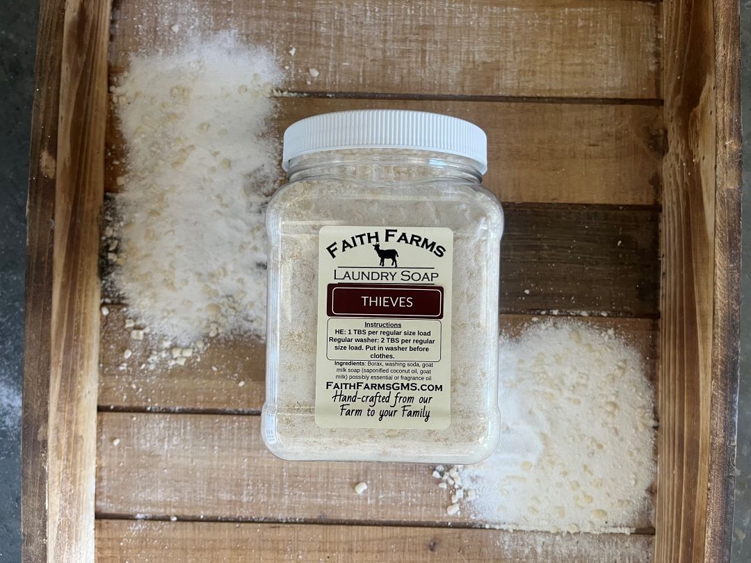 Thieves Blend Laundry Soap - Faith Farms Goat Milk Soap