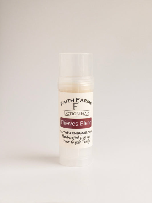 Thieves Blend Lotion Bar - Faith Farms Goat Milk Soap