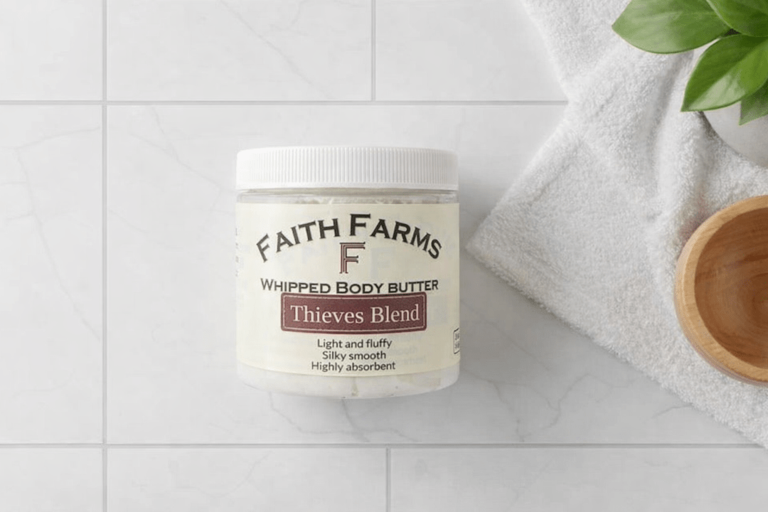 Thieves Whipped Body Butter - Faith Farms Goat Milk Soap
