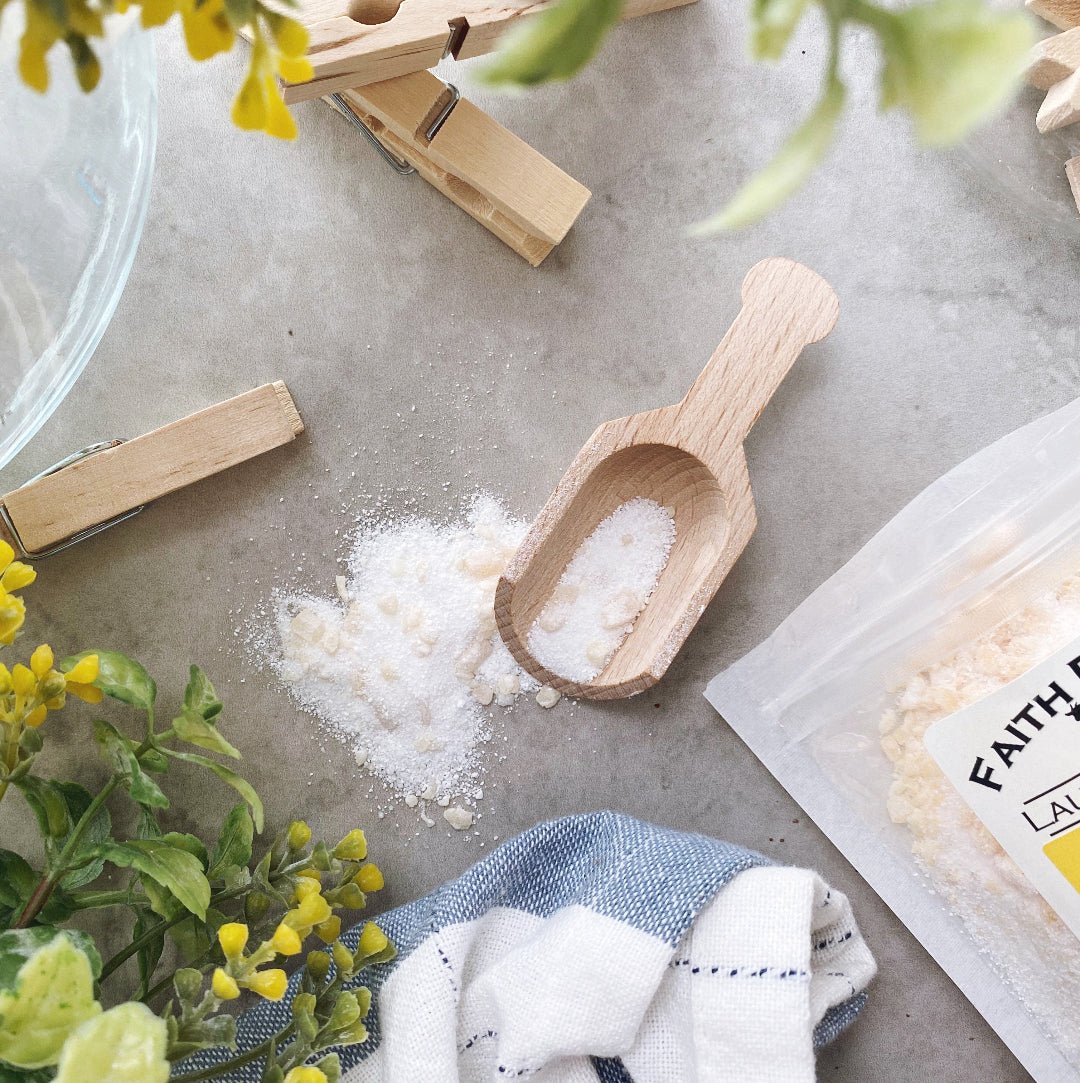 Wooden Laundry Scoop - Faith Farms Goat Milk Soap